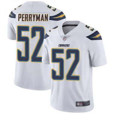 Los Angeles Chargers NFL Football Denzel Perryman White Jersey Men Limited #52 Road Vapor Untouchable->women nfl jersey->Women Jersey